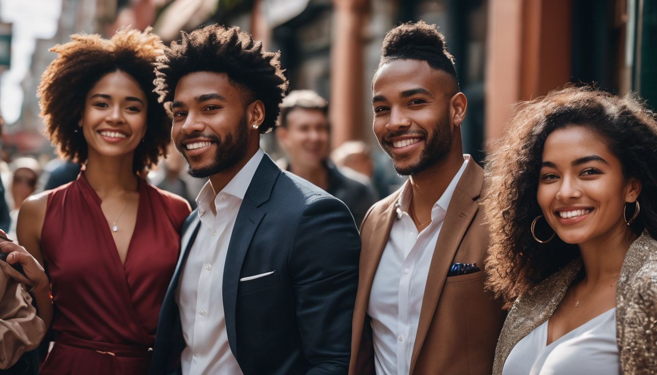 A diverse group of people representing multilingual websites and cultures.